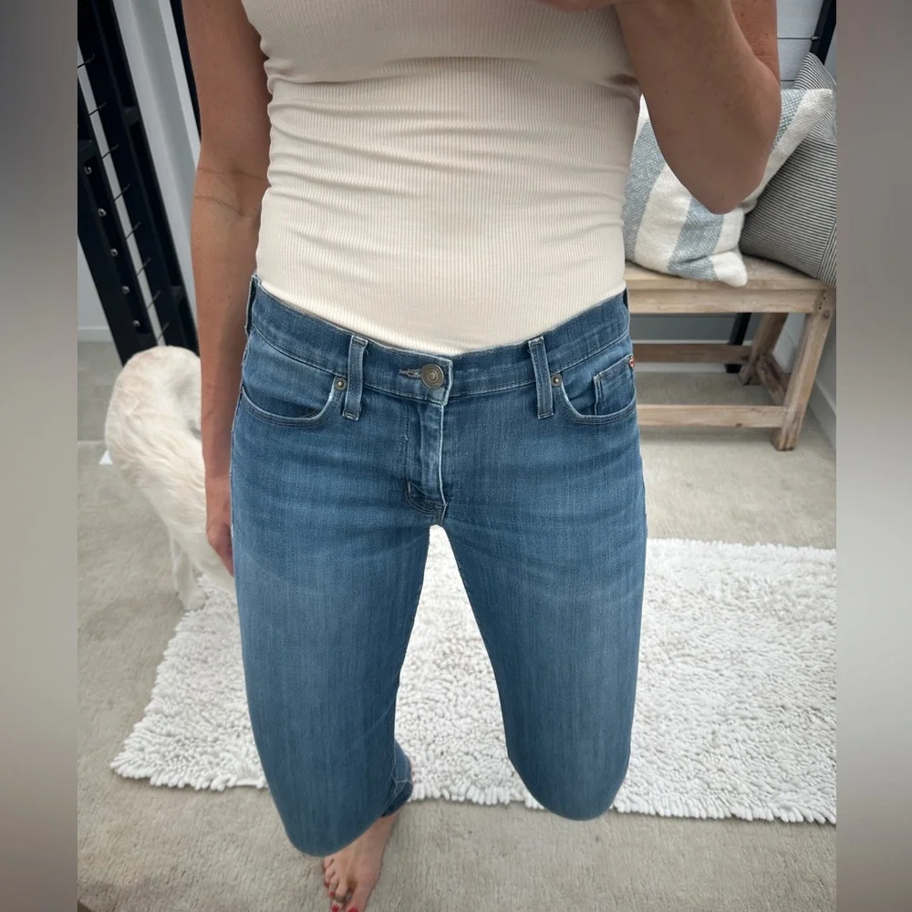 Hudson Jeans Blue Denim Skinny Low Rise Stretch Classic Wash | Size 27 - Picture 4 of 15